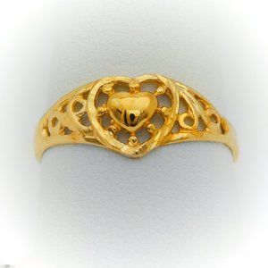 Gold Heart Ring